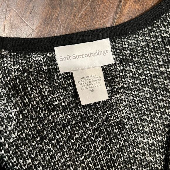 Soft surroundings cardigan sweater size medium - Picture 3 of 6